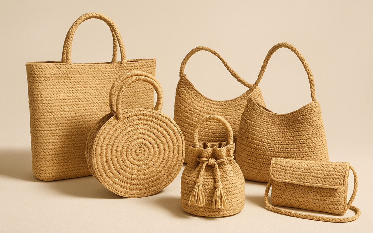 5 formes de sacs en raphia ultra tendance