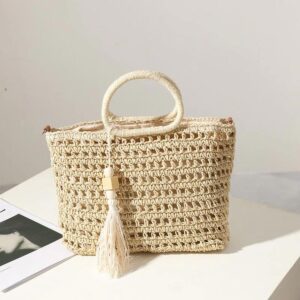 cabas plage raphia chic boho