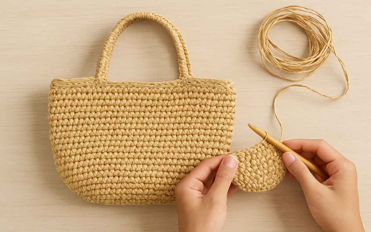 Idées de créations à crocheter en raphia Le fil raphia est idéal pour une multitude de projets crochet été : Sac cabas fait main Chapeau cloche ou bob en raphia Panier crochet bohème Set de table crochet raphia Vide-poches ou cache-pot naturel Pochette, sac banane ou accessoires mode en raphia