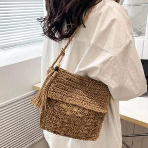 Pochette Bandouliere Raphia