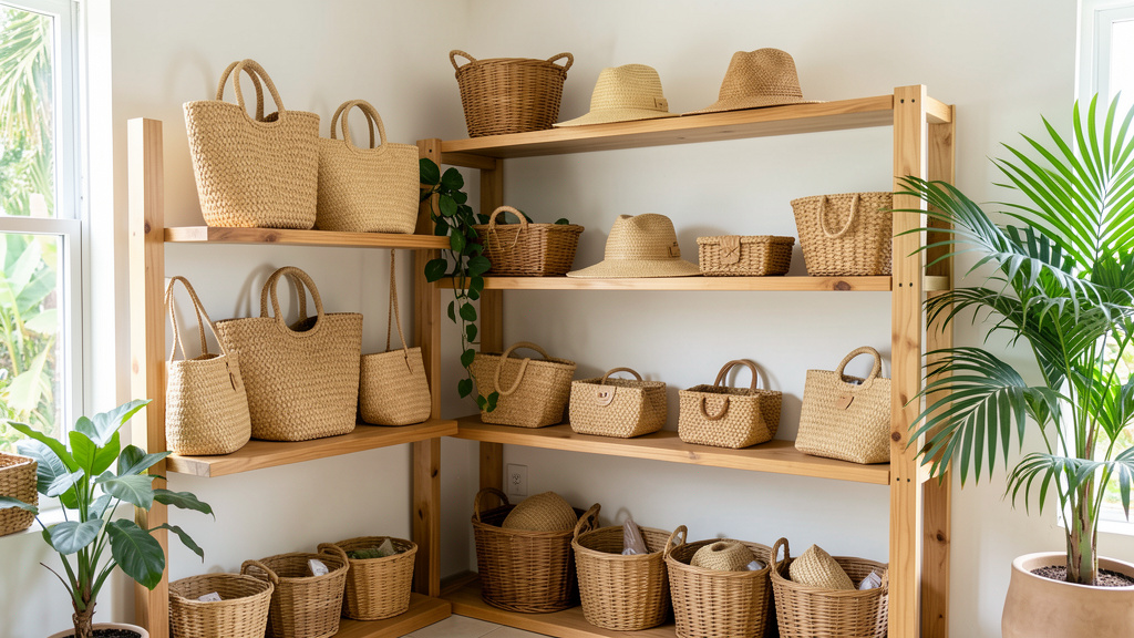 Accessoires en raphia en Guadeloupe : entre tradition antillaise et style tendance
